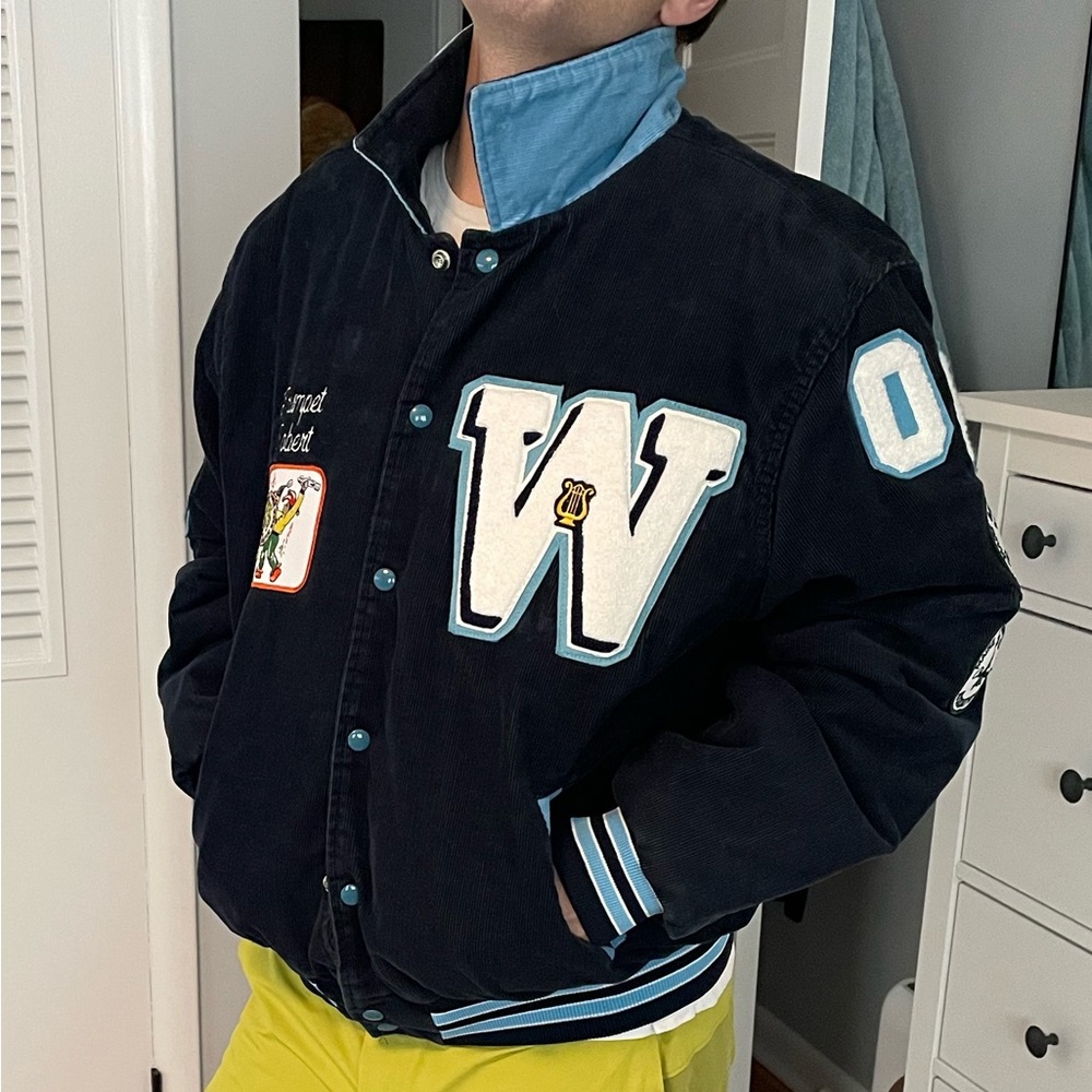 Vintage Corduroy Marching Band Letter Jacket